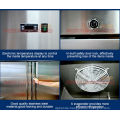 R205 2 Doors Luxury Fancooling Kitchen Refrigerator Upright Freezer